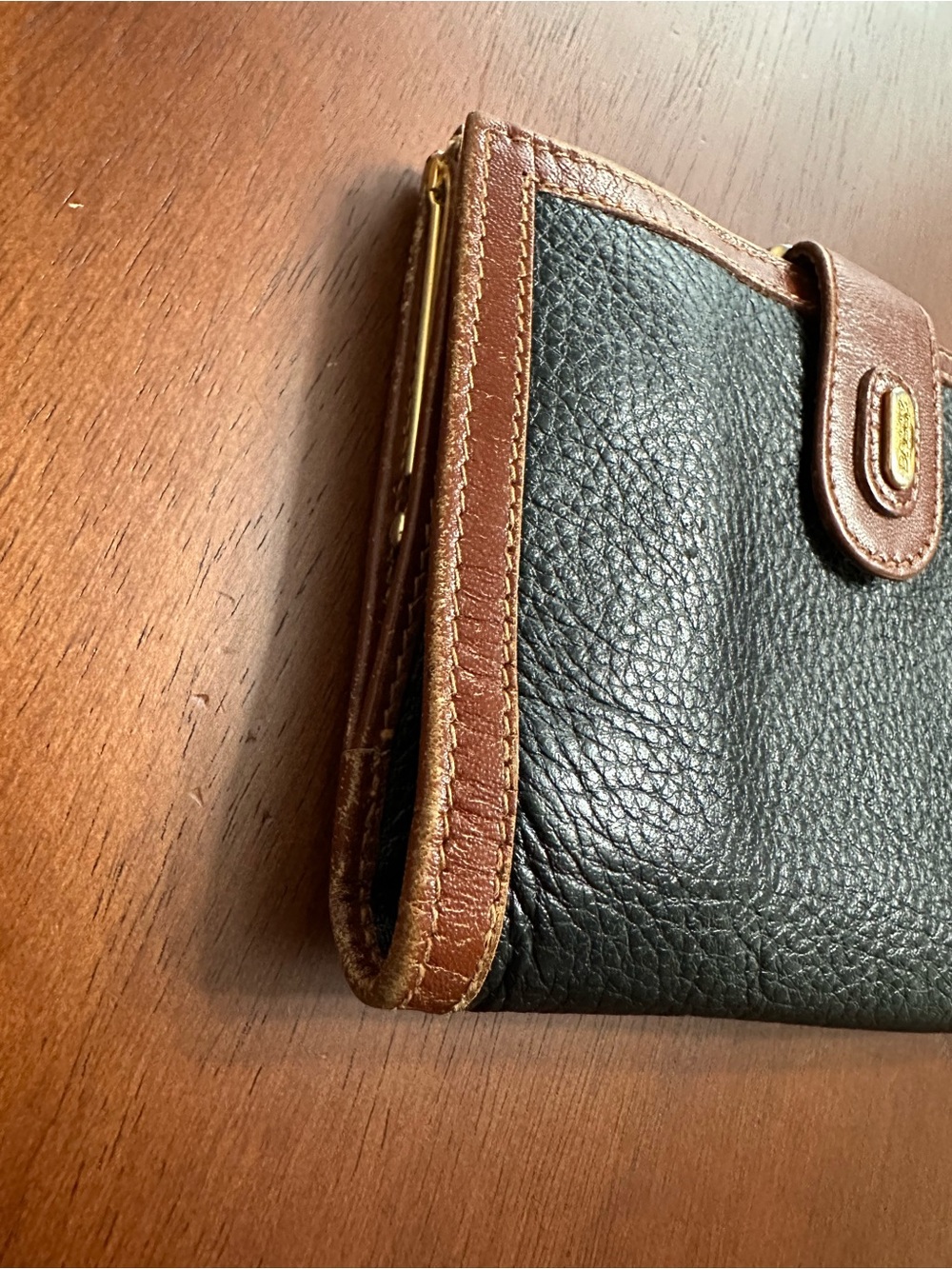 Bally Vintage Black/Brown Leather Bifold Wallet - Picture 4 of 11